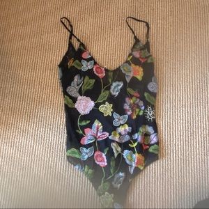 honey punch floral body suit